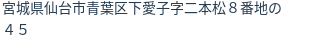 住所（登記所在地）