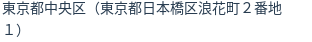 住所（登記所在地）