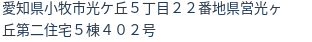 住所（登記所在地）