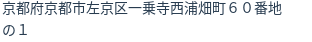 住所（登記所在地）