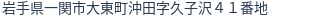 住所（登記所在地）