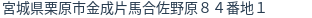 住所（登記所在地）