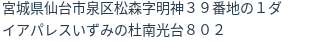 住所（登記所在地）