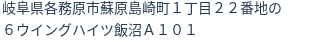 住所（登記所在地）