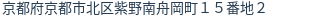 住所（登記所在地）