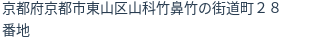 住所（登記所在地）