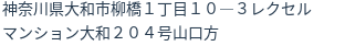 住所(登記所在地)
