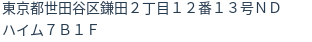 住所(登記所在地)