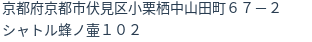 住所（登記所在地）