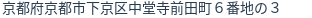 住所(登記所在地)