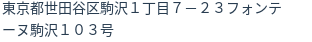 住所（登記所在地）