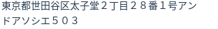 住所（登記所在地）