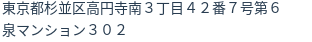 住所（登記所在地）