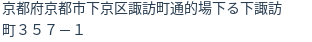 住所（登記所在地）