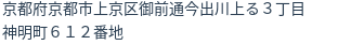 住所（登記所在地）