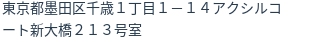 住所（登記所在地）