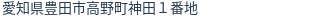 住所(登記所在地)