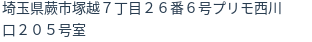 住所（登記所在地）