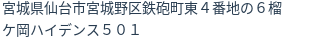 住所（登記所在地）