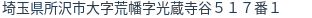 住所(登記所在地)
