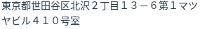 住所（登記所在地）