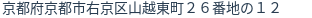 住所（登記所在地）