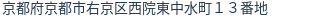 住所（登記所在地）