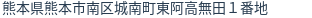 住所（登記所在地）