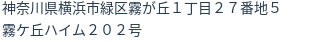 住所(登記所在地)