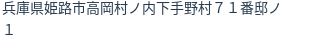 住所（登記所在地）