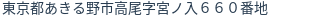住所（登記所在地）