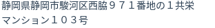 住所（登記所在地）