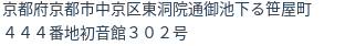 住所（登記所在地）