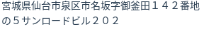 住所（登記所在地）