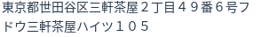 住所（登記所在地）