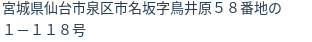 住所(登記所在地)