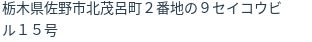 住所(登記所在地)