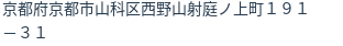 住所（登記所在地）