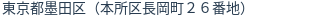 住所（登記所在地）