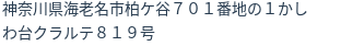 住所(登記所在地)