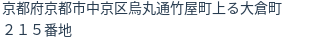 住所（登記所在地）