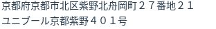 住所(登記所在地)