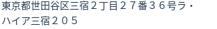 住所（登記所在地）