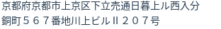 住所（登記所在地）