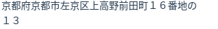 住所(登記所在地)