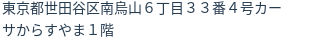 住所（登記所在地）