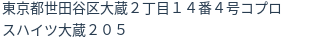 住所（登記所在地）