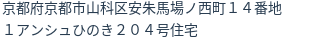 住所(登記所在地)