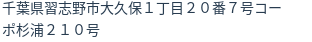 住所(登記所在地)