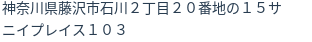 住所(登記所在地)